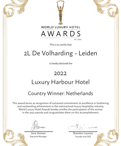 Award 2022 Beste van West-Europa 2L De Volharding - Leiden